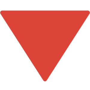 Red triangle pointed down