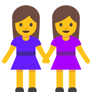 Women holding hands