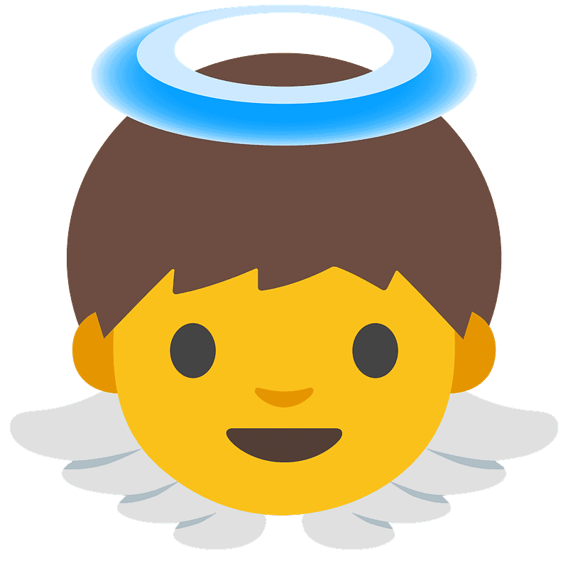 Baby angel - Free vector emoji on creazilla.com