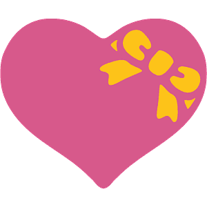 Heart with ribbon