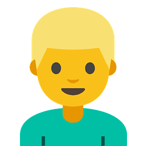 Person: blond hair