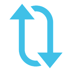 Clockwise vertical arrows