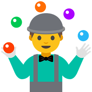 Person juggling