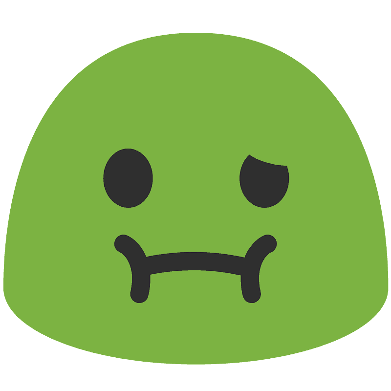 Nauseated face