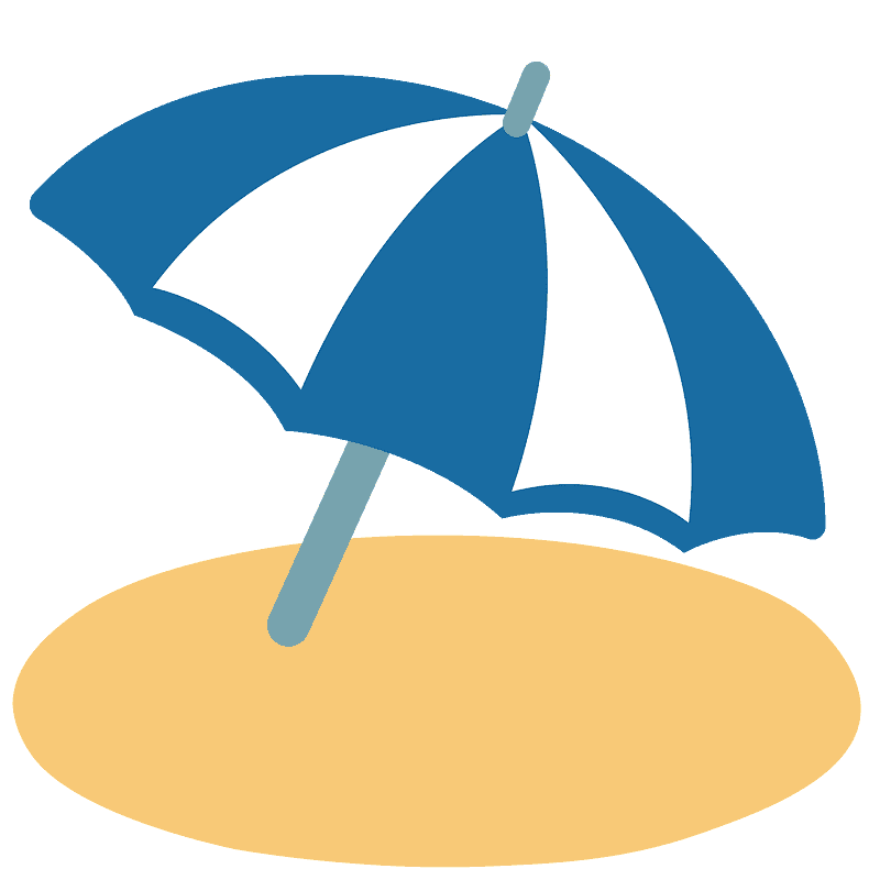 Umbrella on ground
