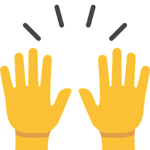 Raising hands