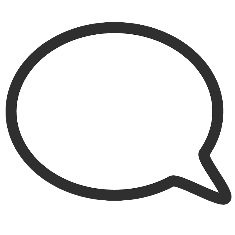 Left speech bubble