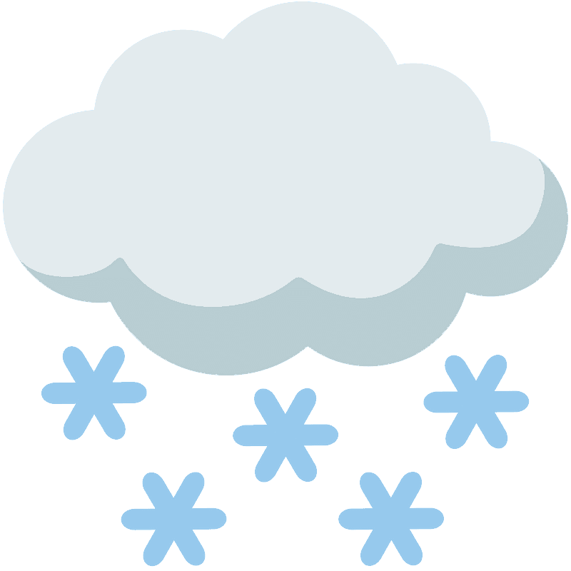 Cloud with snow