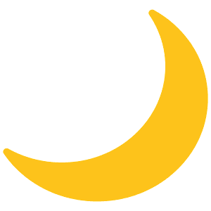 Crescent moon