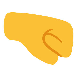 Right-facing fist