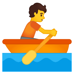 Person rowing boat