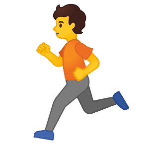 Person running