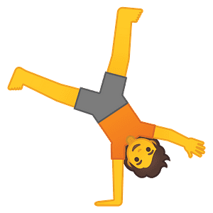 Person cartwheeling
