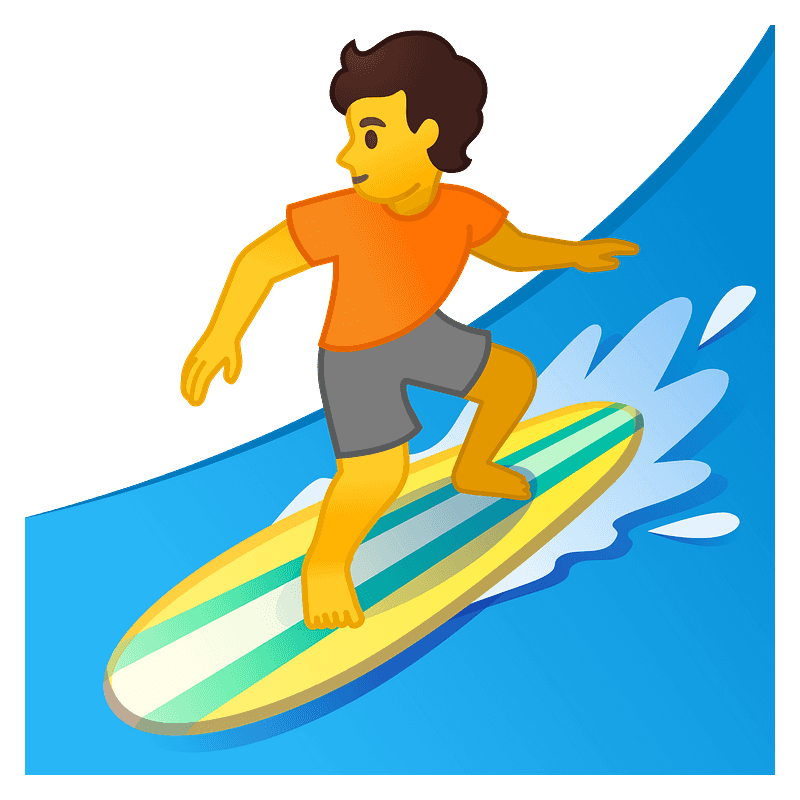 Person surfing