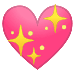 Sparkling heart