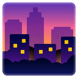 Cityscape at dusk