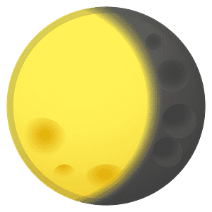 Waning gibbous moon
