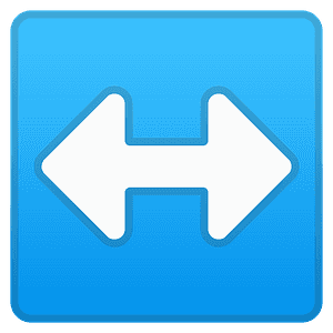 Left-right arrow
