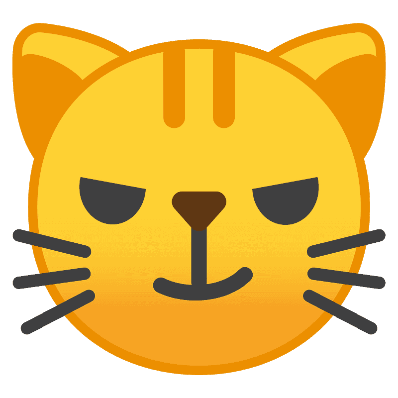 Cat with wry smile