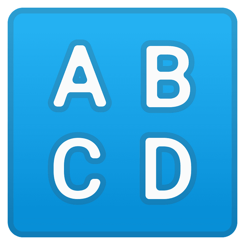 Input latin uppercase