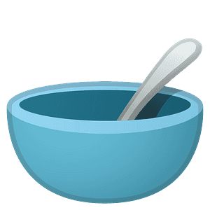 Bowl with spoon