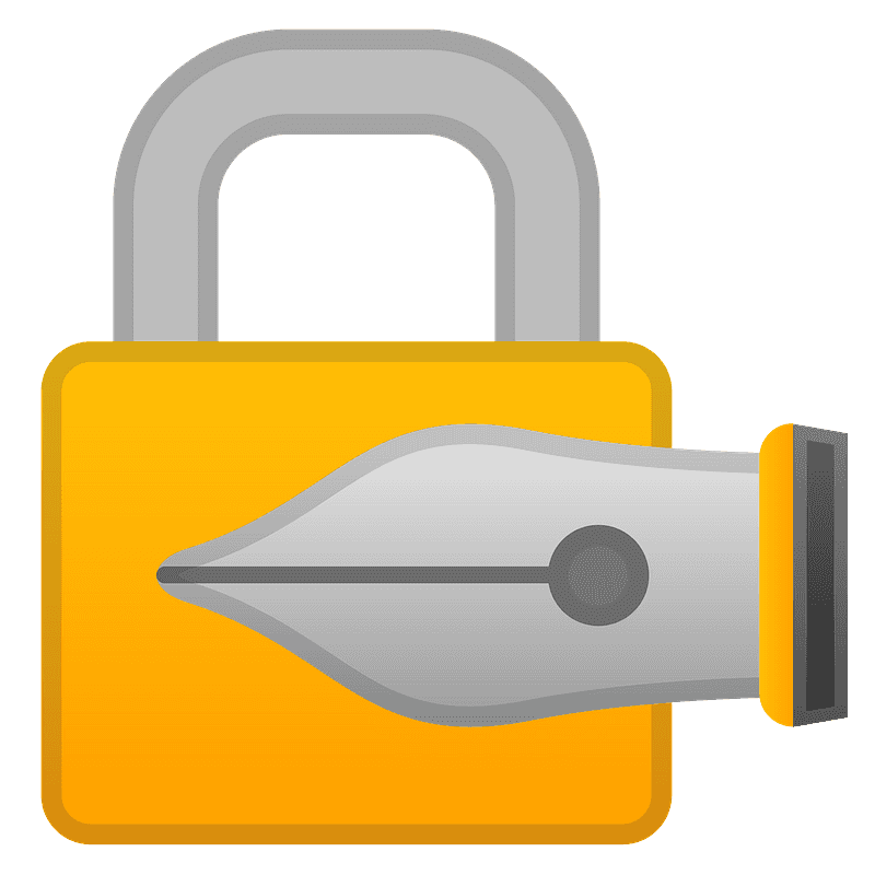 Locked with pen