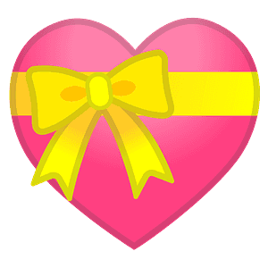 Heart with ribbon