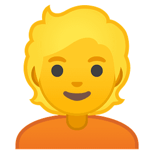 Person: blond hair