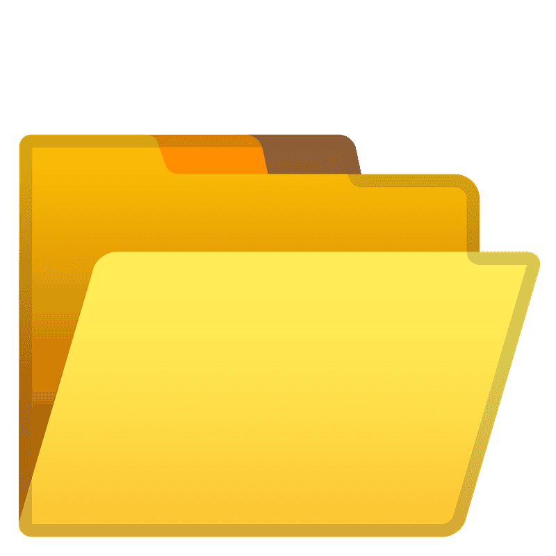 Folder file terbuka