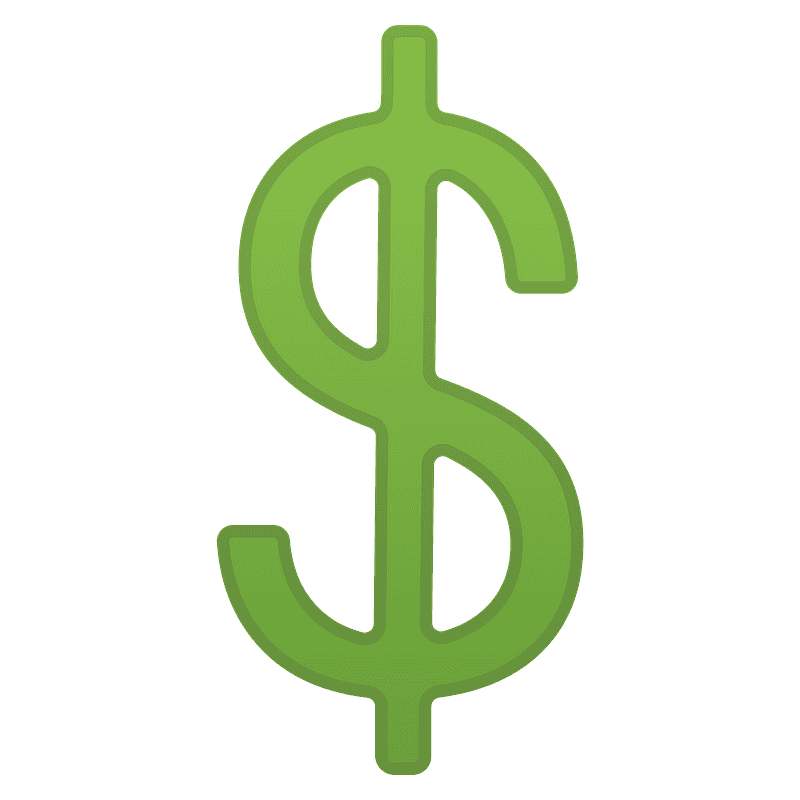 Heavy dollar sign