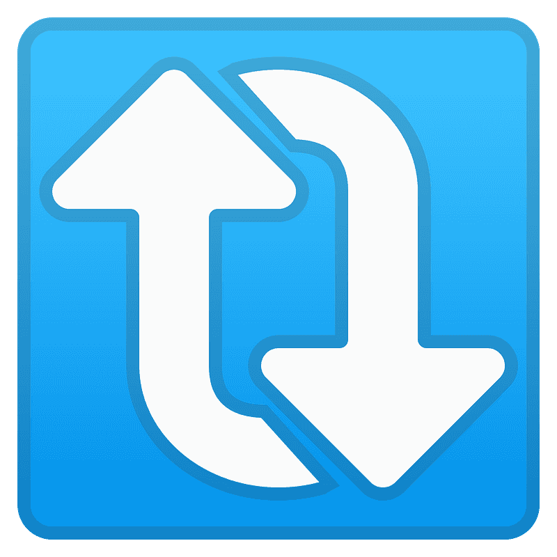 Clockwise vertical arrows