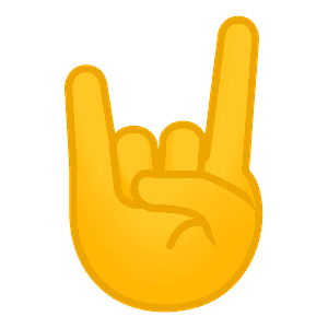 Sign of the horns