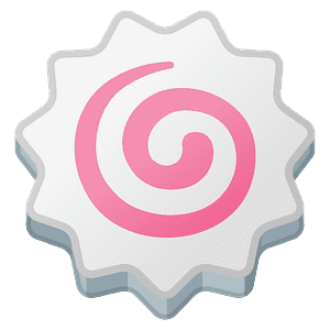 Fish cake with swirl