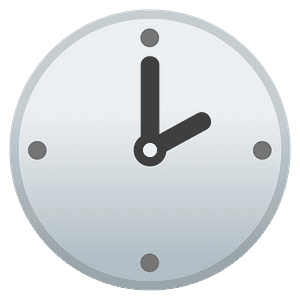 Two o’clock - Free vector emoji on creazilla.com