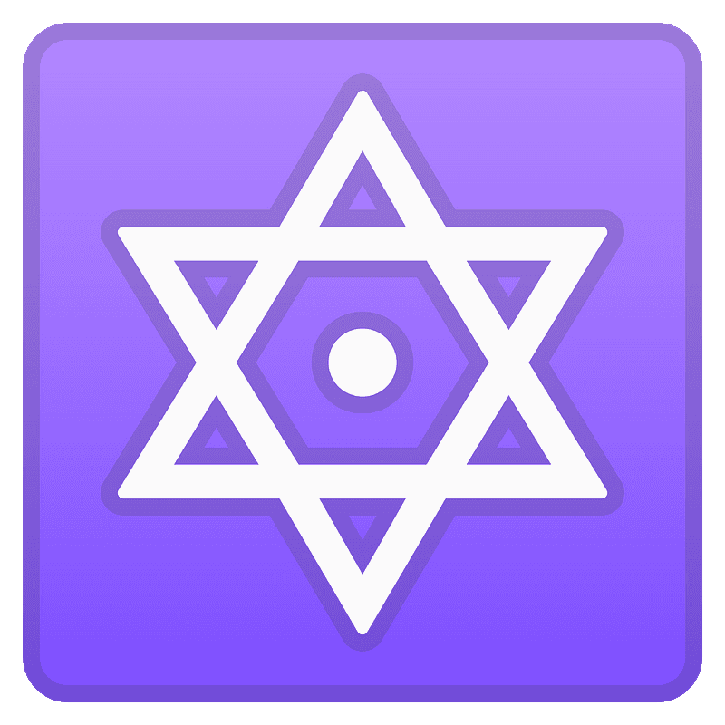 Dotted six-pointed star