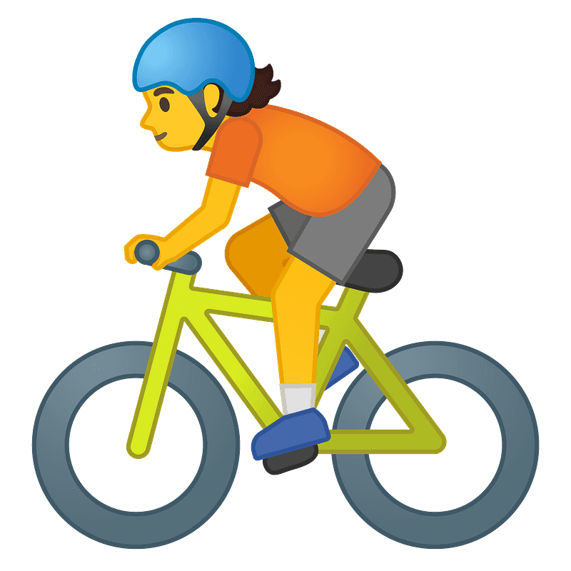 Person biking