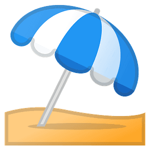 Umbrella on ground