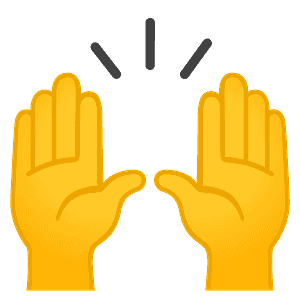 Raising hands
