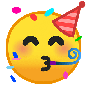 Partying face