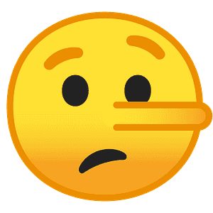 Lying face - Free vector emoji on creazilla.com