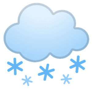 Cloud with snow