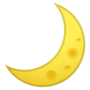 Crescent moon