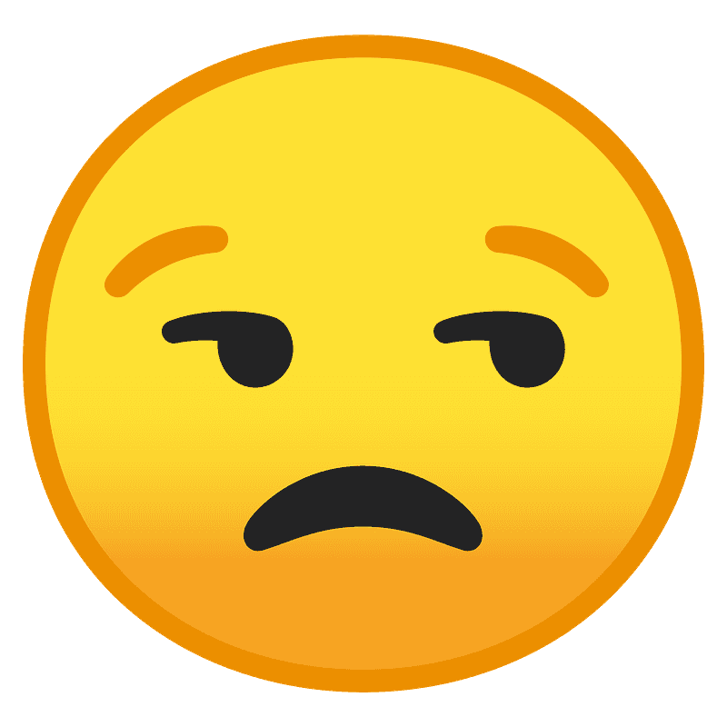 Unamused face