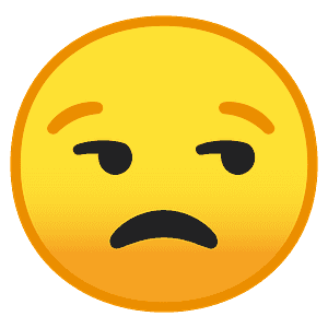 Unamused face