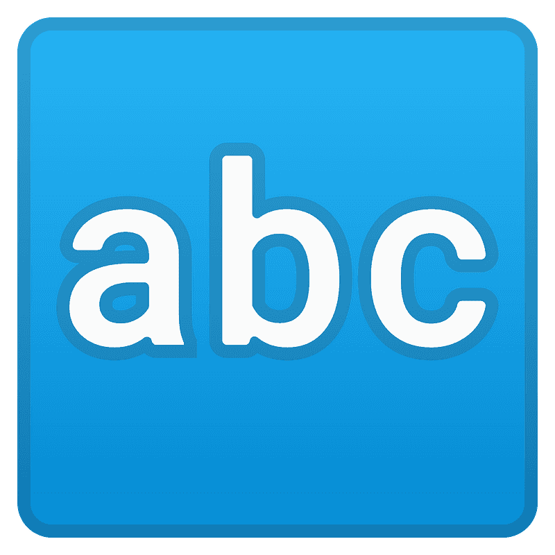 Input latin letters