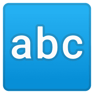 Input latin letters