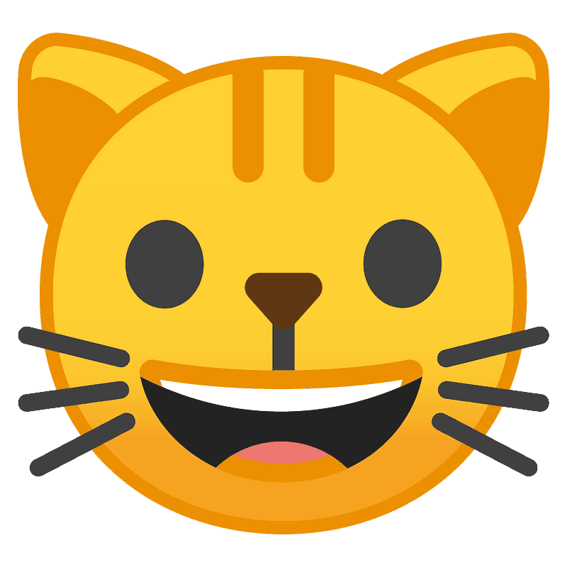 Grinning cat - Free vector emoji on creazilla.com