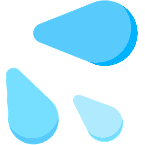 Sweat droplets