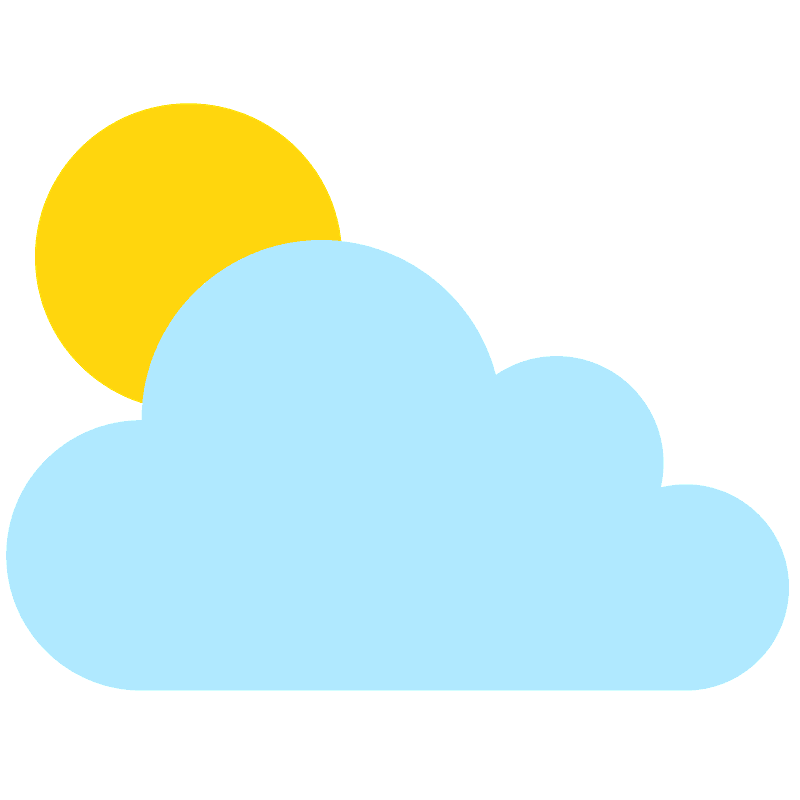 Matahari di balik awan besar