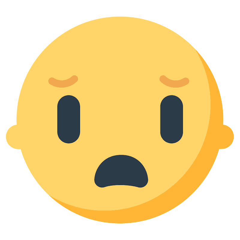 Frowning face with open mouth